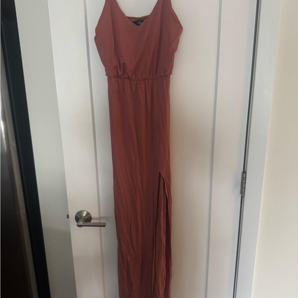 Lulu's Terracotta Maxi Dress
